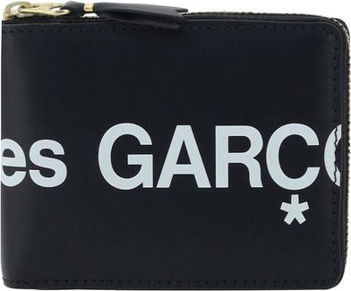 Кошелек Comme Des Garcons из черной телячьей кожи Bos Taurus