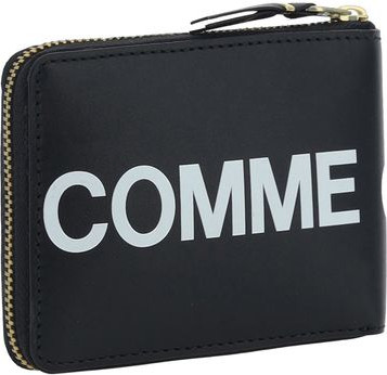 Кошелек Comme Des Garcons из черной телячьей кожи Bos Taurus