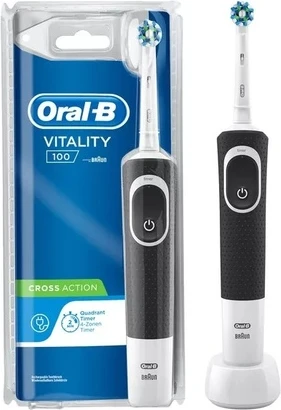 Электрическая зубная щетка Oral-B Vitality 100 Cross Action Черная
