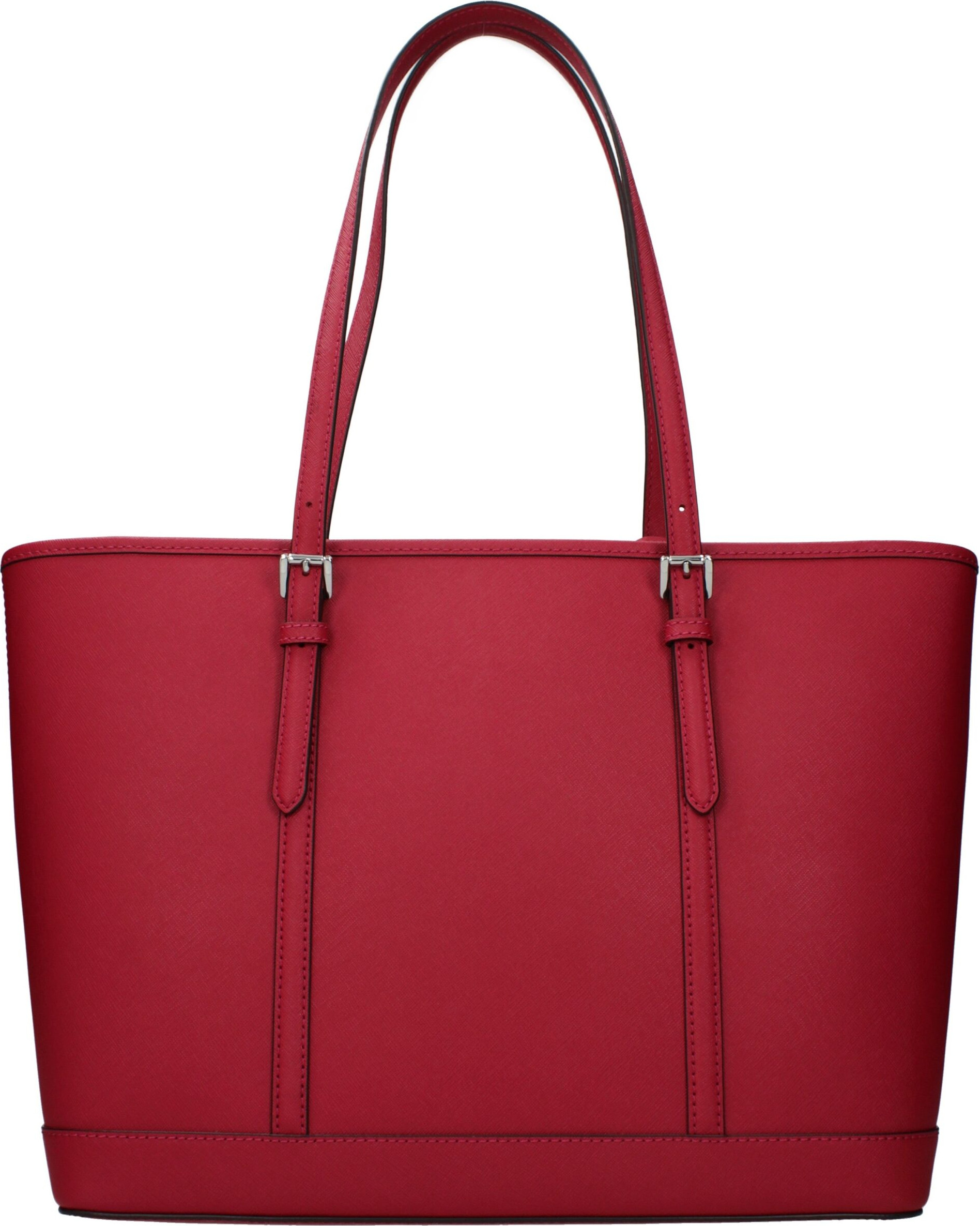 Красная кожаная сумка через плечо Michael Kors