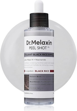 Пилинговая ампула Dr. Melaxin Peel Shot Glow Black Rice Peeling Ampoule