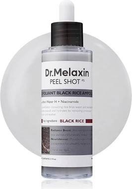 Пилинговая ампула Dr. Melaxin Peel Shot Glow Black Rice Peeling Ampoule