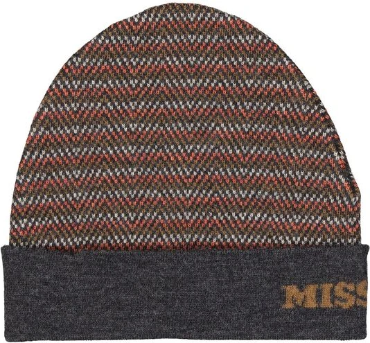 Серый шерстяной бини Missoni