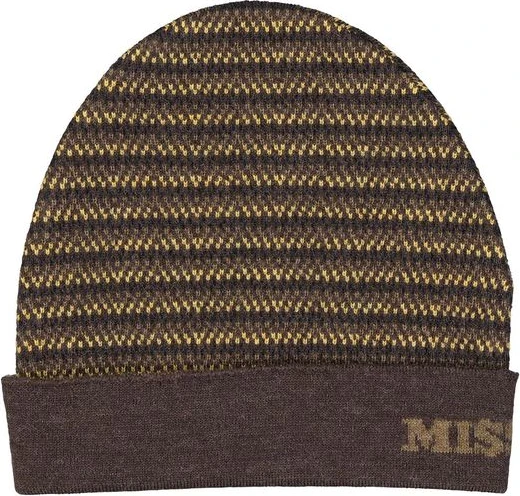 Коричневая шерстяная шапка Missoni