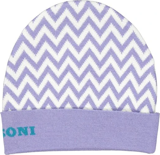 Фиолетовая шерстяная шапка от Missoni