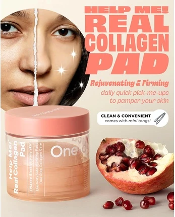 Pads Oneday's You One-Days You Help Me! Настоящие коллагеновые диски для упругости и увлажнения кожи
