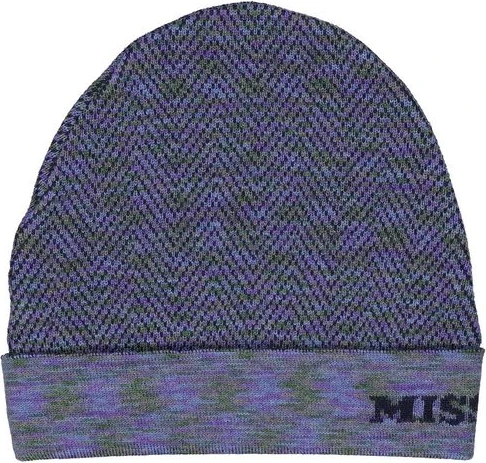 Фиолетовая шерстяная шапка-бини от Missoni