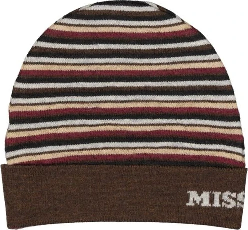 Шапка-бини Missoni из коричневой шерсти