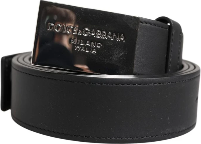 Ремень Dolce & Gabbana из черной телячьей кожи