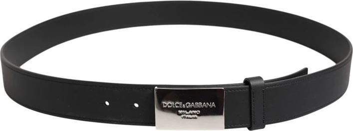Ремень Dolce & Gabbana из черной телячьей кожи