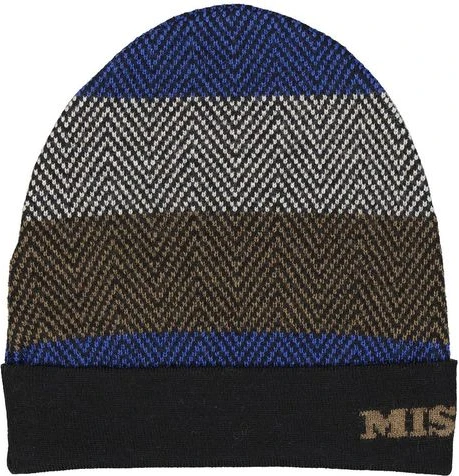 Синяя шерстяная шапка Missoni