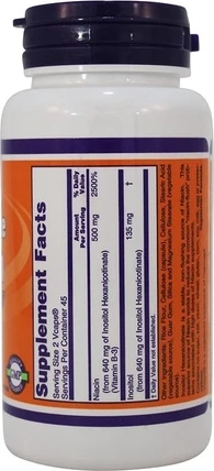 Ниацин без покраснения от Now Foods