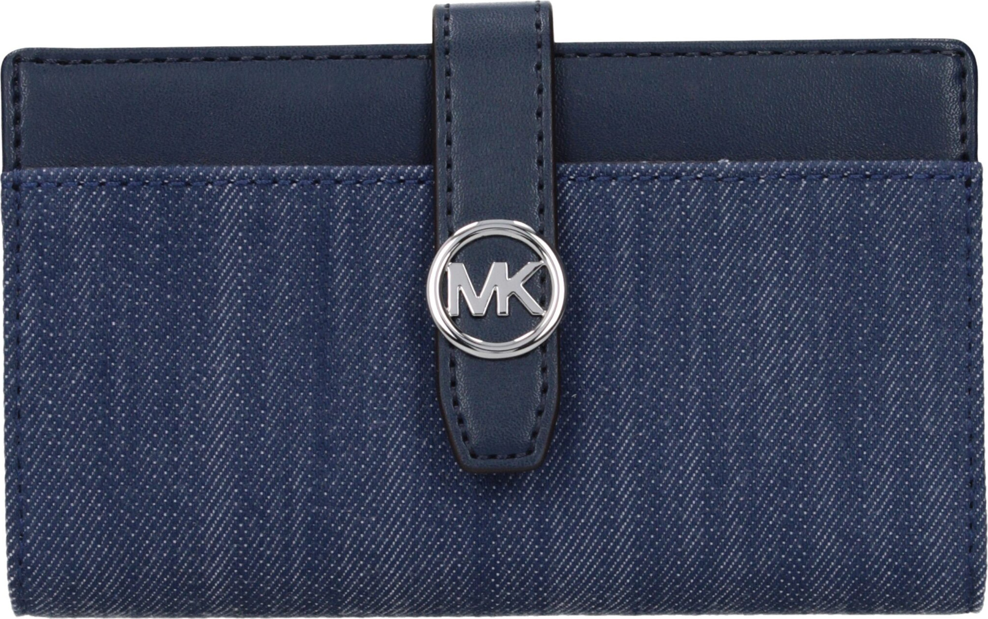 Синий тканевый кошелек Michael Kors