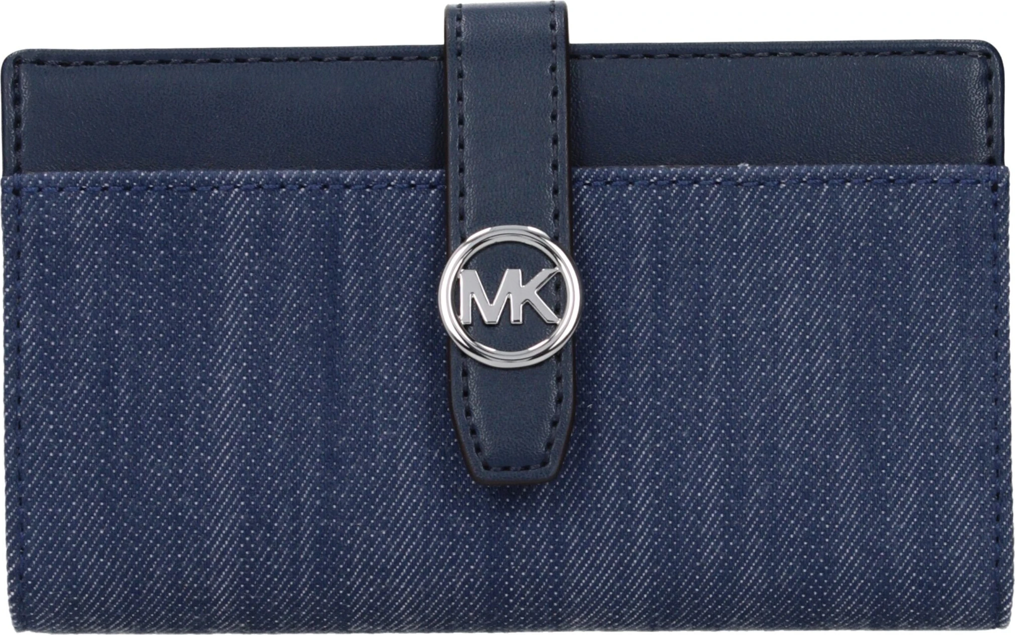 Синий тканевый кошелек Michael Kors