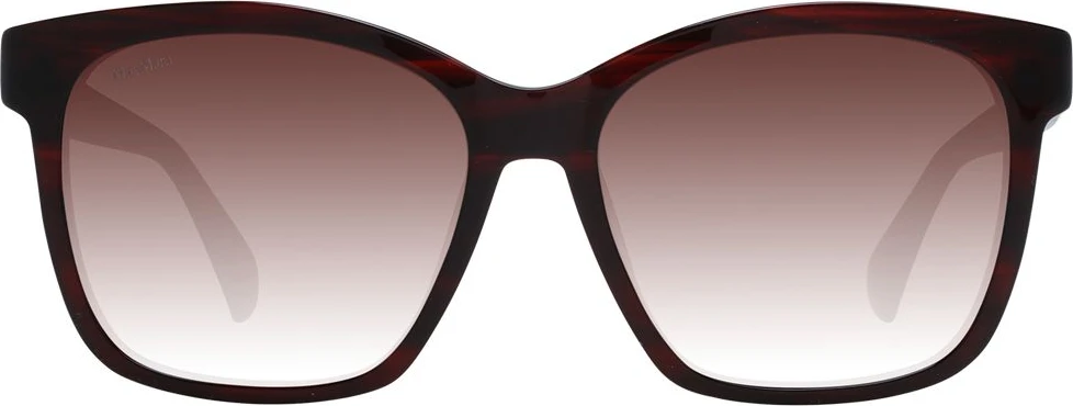 Бордовые пластиковые солнцезащитные очки Max Mara