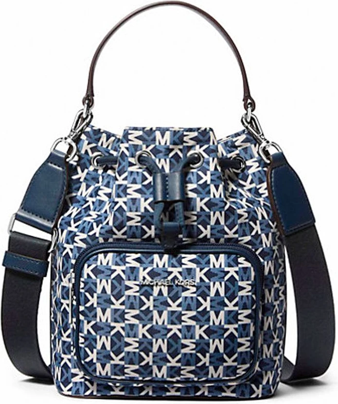 Синяя нейлоновая сумка-ведро Michael Kors
