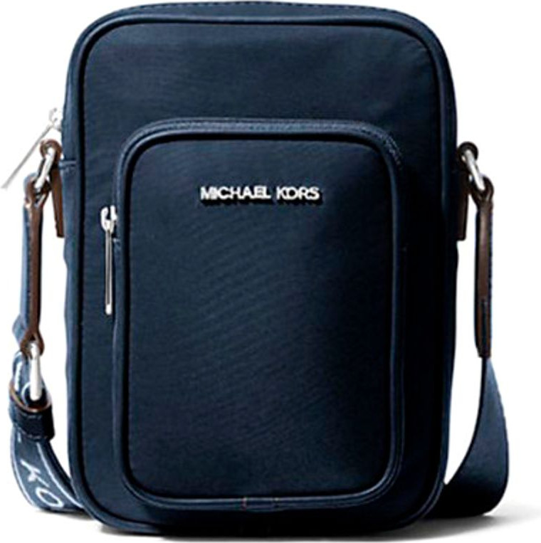 Синяя нейлоновая сумка-мессенджер Michael Kors