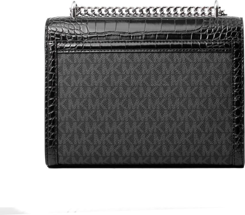 Черная текстильная сумка через плечо Michael Kors