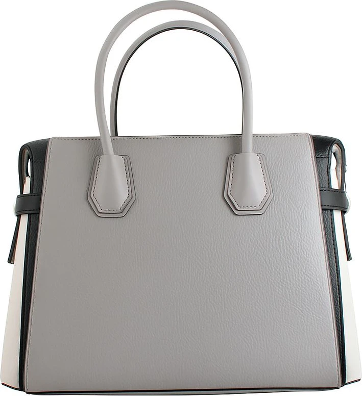 Серая кожаная сумка Michael Kors