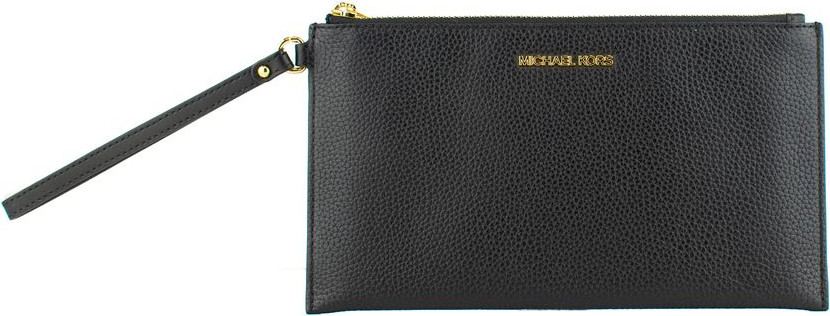Черная кожаная сумка-клатч Michael Kors