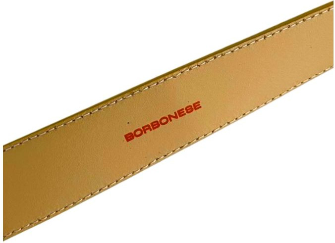 Желтый кожаный ремень Borbonese