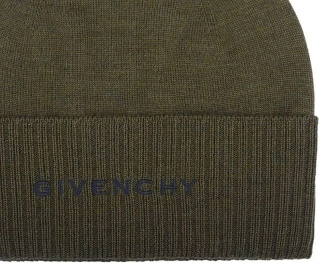 Двухцветная шерстяная шапка Givenchy