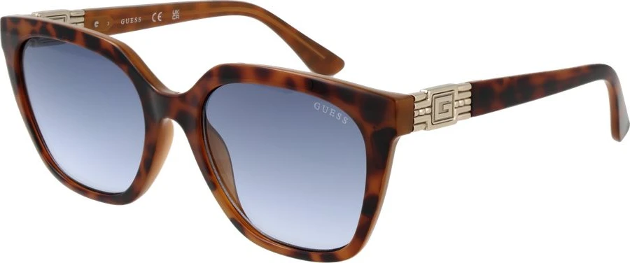 Коричневые пластиковые солнцезащитные очки GUESS