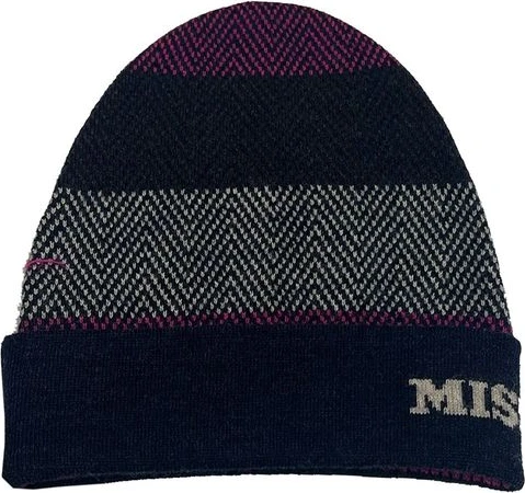 Синяя шерстяная шапка-бини Missoni