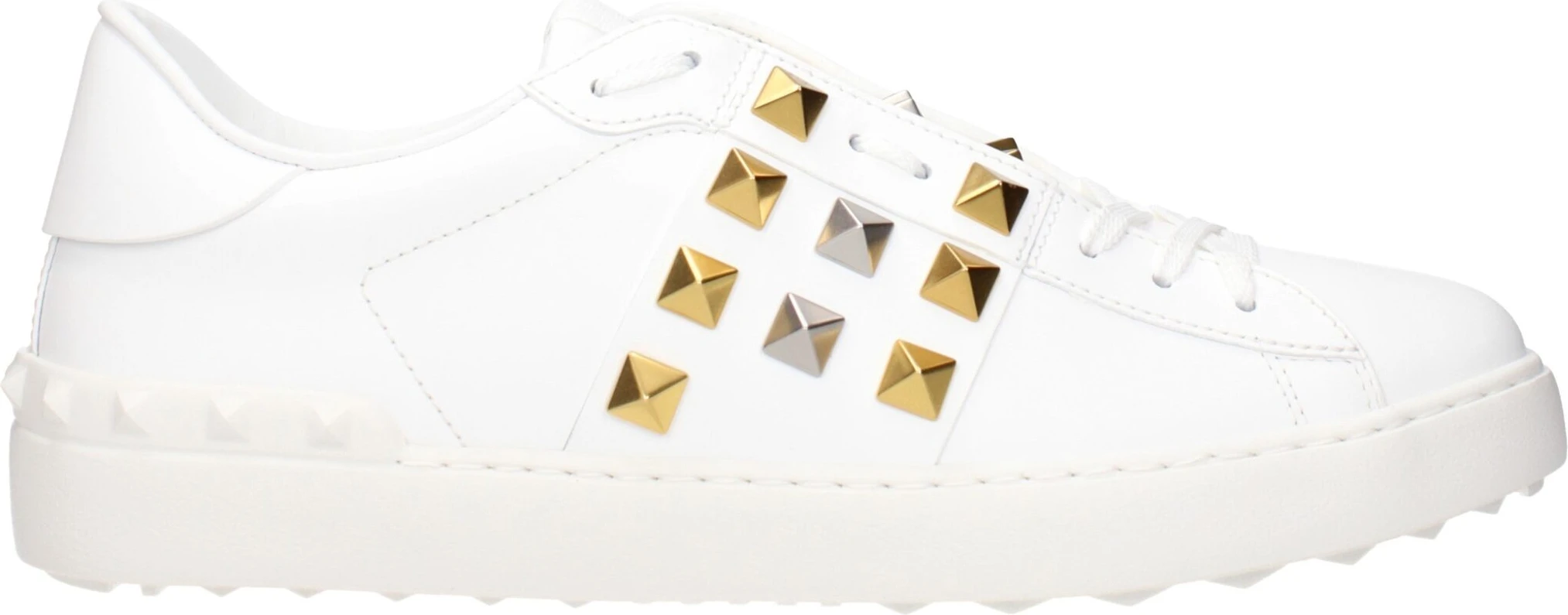 White Leather Low Top Sneakers Valentino Garavani