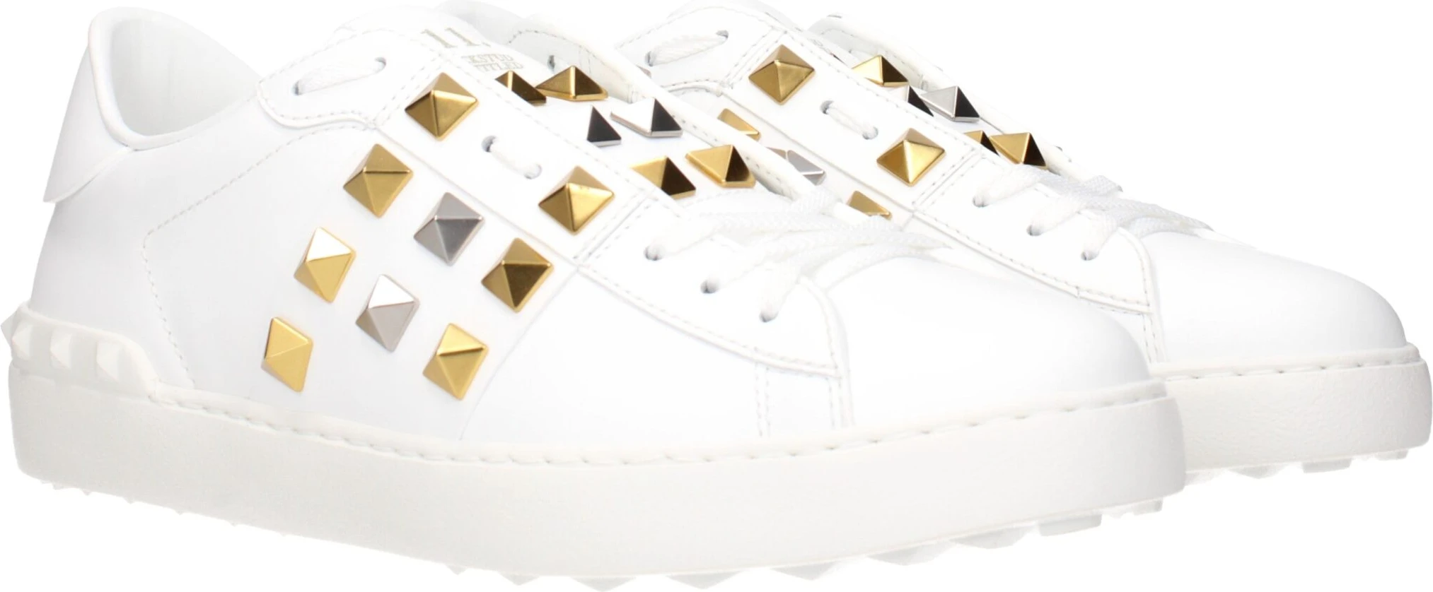 White Leather Low Top Sneakers Valentino Garavani