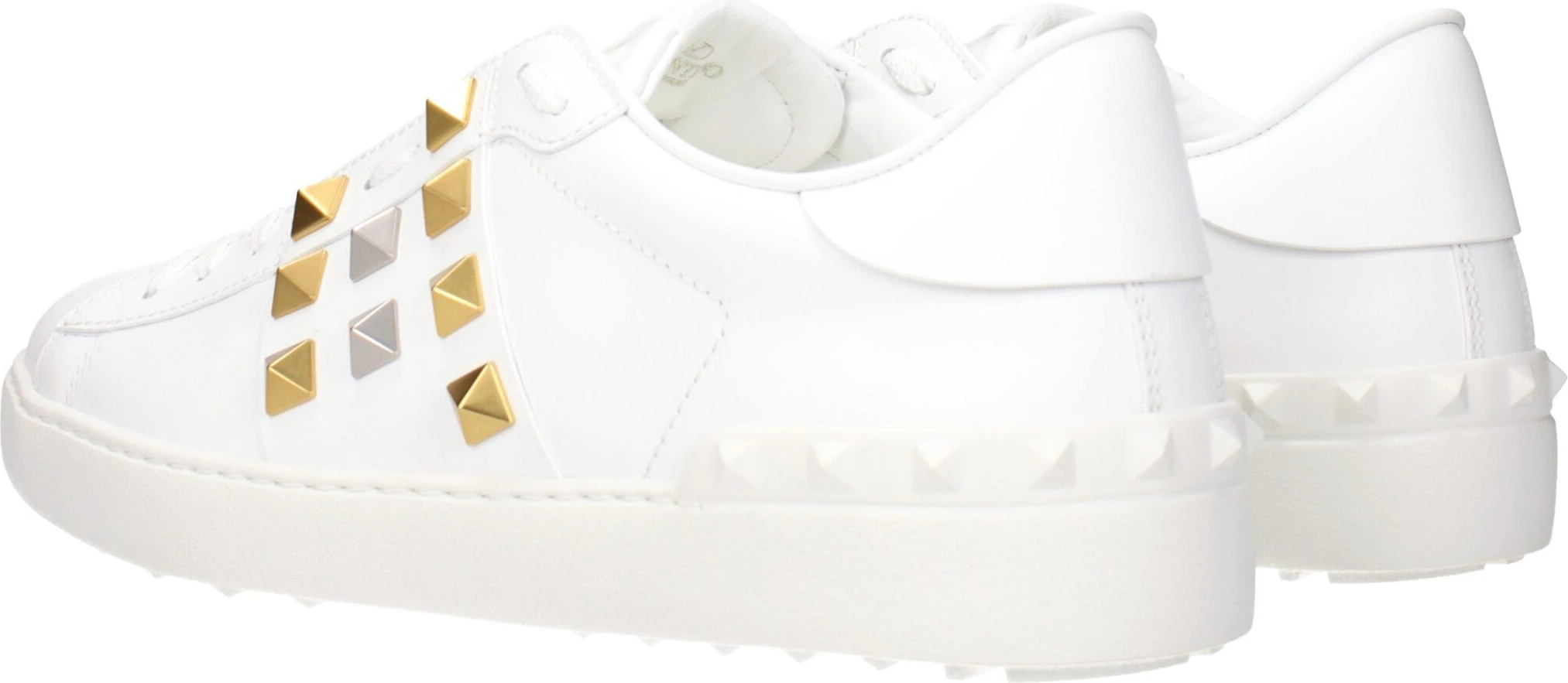 White Leather Low Top Sneakers Valentino Garavani