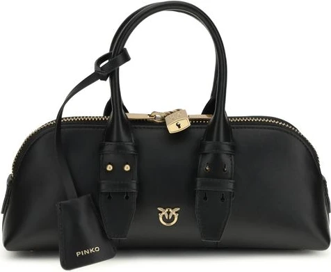 Bag Pinko Black Calf Leather Bos Taurus Shoulder Bag