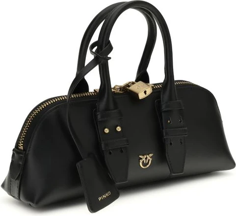 Bag Pinko Black Calf Leather Bos Taurus Shoulder Bag