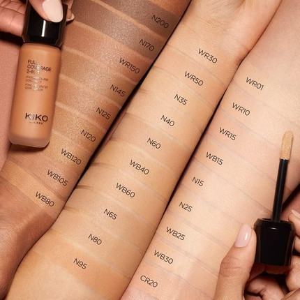 Тональная основа Kiko Milano Full Coverage 2-In-1 Foundation & Concealer