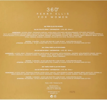 360 Eau de Toilette & Eau de Parfum Подарочный набор Perry Ellis