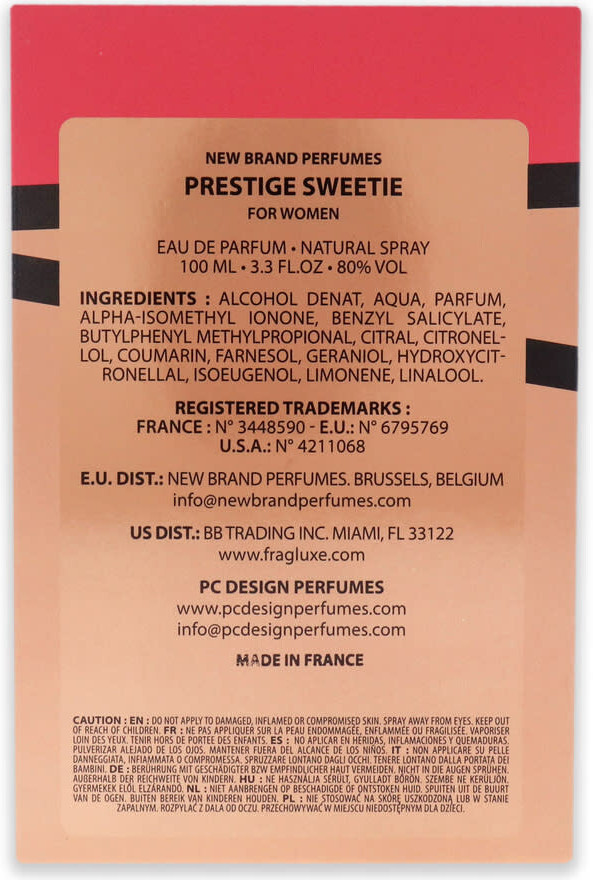 Eau de Parfum New Brand Sweetie