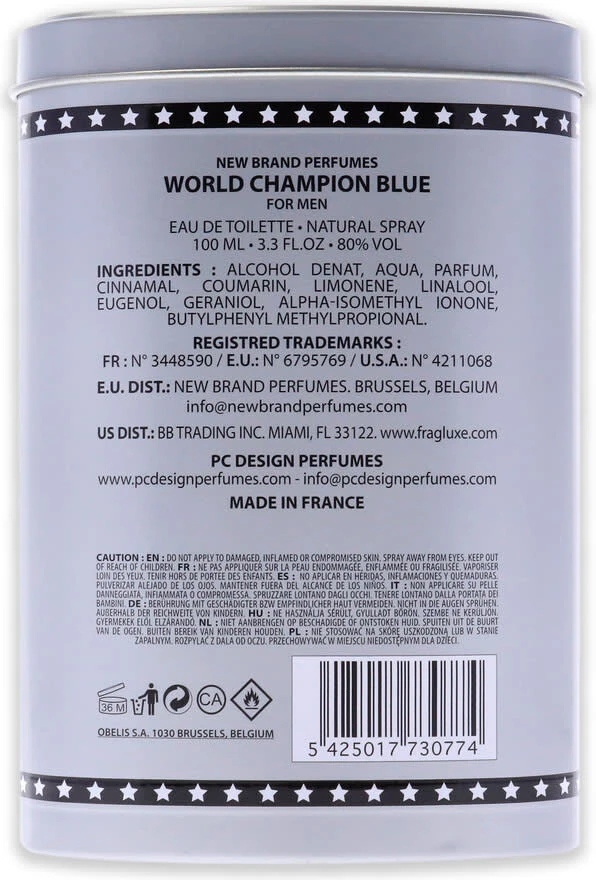 Туалетная вода New Brand World Champion Blue