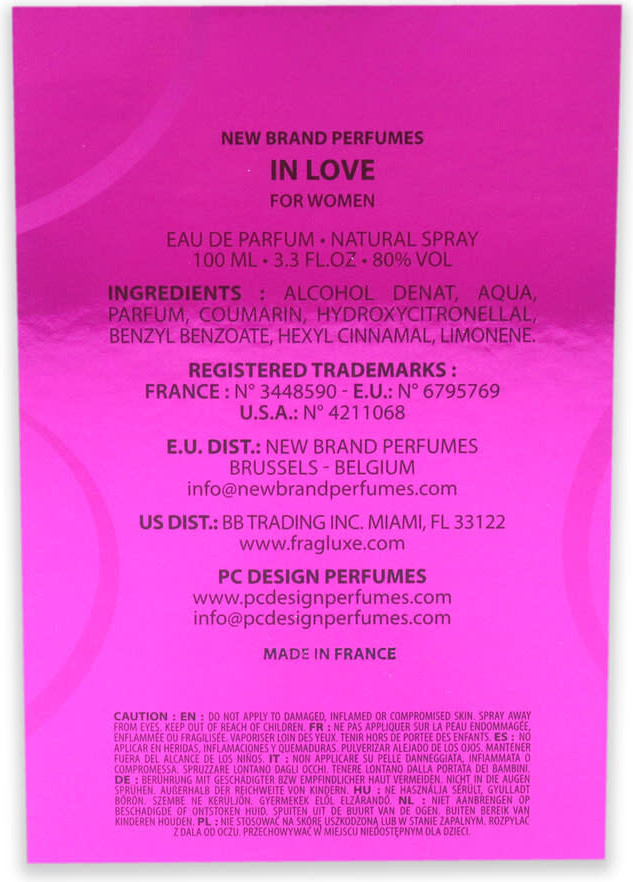 Eau de Parfum New Brand In Love