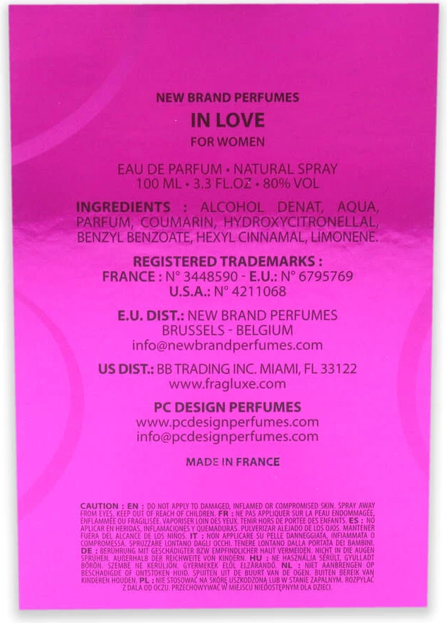 Eau de Parfum New Brand In Love