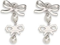 Серьги из серебряной латуни