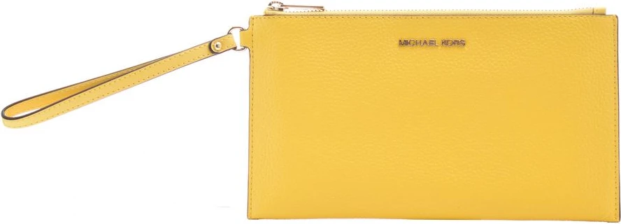Двухцветная кожаная сумка Michael Kors