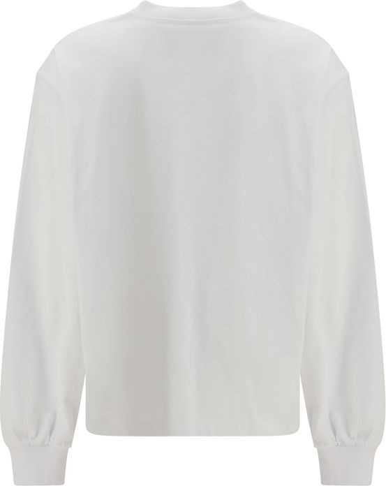 T-shirt GANNI White Cotton Long Sleeve