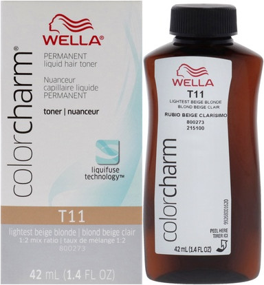 Стойкая жидкая краска для волос Wella T11 Светло-бежевый блонд