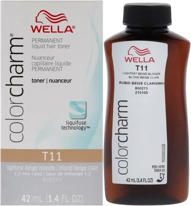 Стойкая жидкая краска для волос Wella T11 Светло-бежевый блонд
