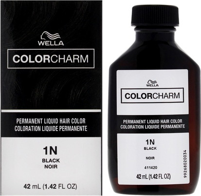 Стойкая жидкая краска для волос Wella 1n 051 Черный