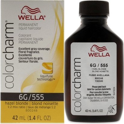 Стойкая жидкая краска для волос Wella Орехово-русый