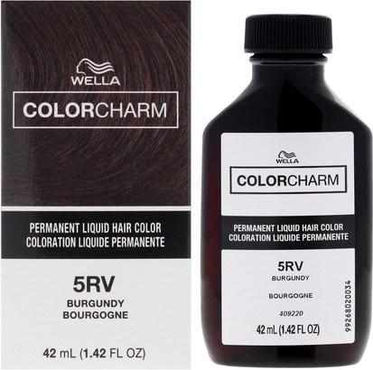 Стойкая жидкая краска для волос Wella 5RV Burgundy