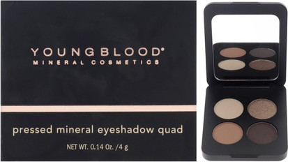 Youngblood Pressed Mineral Eyeshadow Quad Taupe Smoke