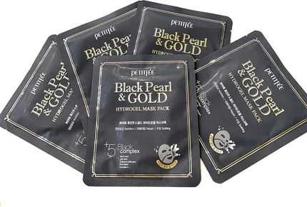 Гидрогелевая маска Petitfee Black Pearl & Gold