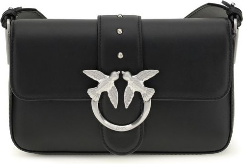 Сумка на плечо из кожи теленка Bos Taurus черная